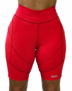 Bermuda cós alto anticelulite - vermelha - r2lstore.com.br
