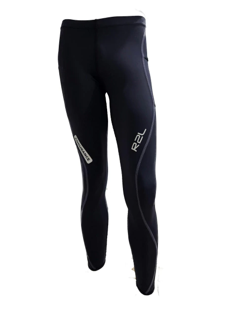 Calça Endurance - corrida - Preta com cinza - comprar online