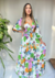 Vestido cropped estampa Doce jardim - comprar online