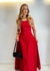 vestido evasê decote quadrado - comprar online