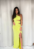 Vestido longo recortes - comprar online