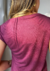 Blusa de malha com franzido na internet