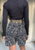 Short preto bordado laise - Desire
