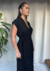 Vestido reto com cinto na internet