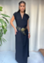 Vestido reto com cinto - comprar online