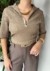 Blusa tricot bicolor zíper - comprar online
