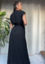 Vestido reto com cinto - loja online