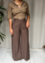 Blusa tricot bicolor zíper - loja online