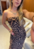 Vestido tule onça - loja online