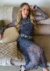 Vestido de tule onça na internet