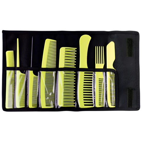 SET DE 8 PEINES PROFESIONALES CON ESTUCHE - EUROSTIL