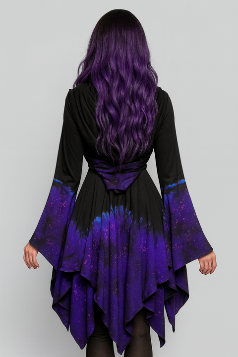 Vestido Pontas Élfico Fogo Violeta - comprar online