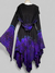 Vestido Pontas Élfico Fogo Violeta