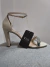 Sandália creme strass (37)