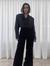 Blazer Risca de Giz Preto