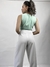 Cropped Linho Menta - ERREERRE - Timeless Brechó