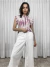 Regata Rosa e Off White - comprar online