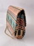 Bolsa clutch estampa africana alça transversal em correntaria - comprar online