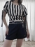 Blusa Listrada Nude E Preto - Timeless Brechó