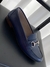 Mocassim Couro Azul Marinho - comprar online