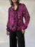 Camisa Estampada Roxo E Preto - AnneKlein na internet