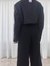 Blazer Risca de Giz Preto - Timeless Brechó