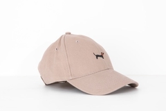 Gorra beige salchi negro