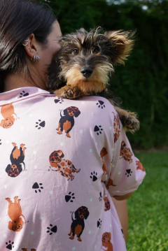 Salchipijama camisa/short rosa. - The salchi store