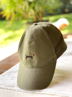 Gorra verde militar con salchi negro - comprar online