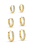 ARGOLA MICROZIRCONIA ELEGANCE DOURADA (Modelo 01)