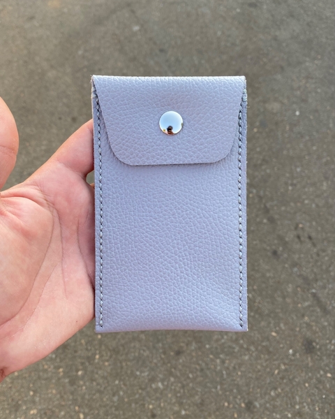 Porta Relógio Zanini Cinza - Couro Acabamento Granulado