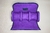 Case para Relógios - 3 Espaços, Preto/Roxo - loja online