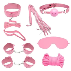Kit Erótico 7 Itens Sado Rosa