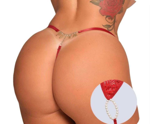 Fio Dental Tailandesa Vermelha Frase