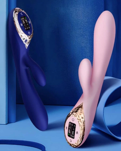 Vibrador Inflável com Estimulador de Clitóris - comprar online