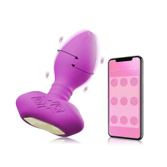 Plug Anal com Vibro e Rotação - Longa distância APp