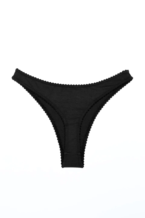 FLOR tanga - negra - comprar online