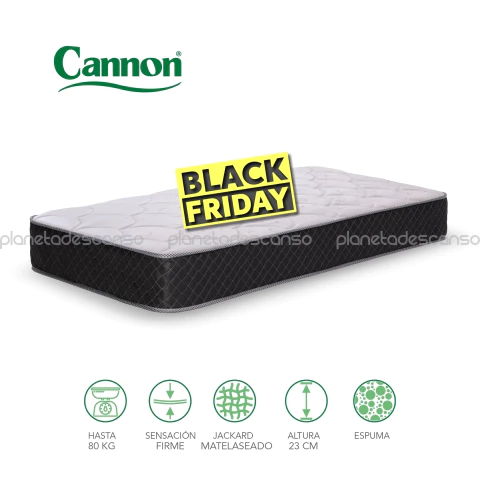 Colchón Cannon Princess 1 plaza 190x80x23 - comprar online