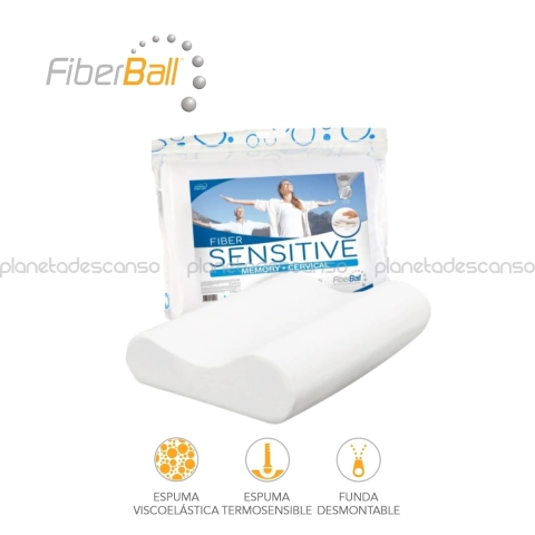 Almohada Fiberball Sensitive Cervical 60x40 - comprar online