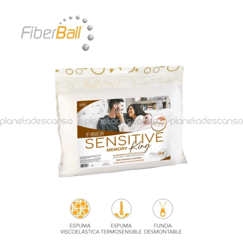 Almohada Fiberball Sensitive King 80x40