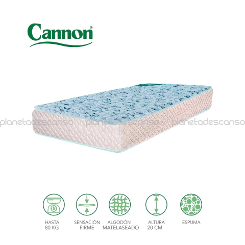Colchón Cannon Princess 1 1/2 plaza 190x90x20 - comprar online