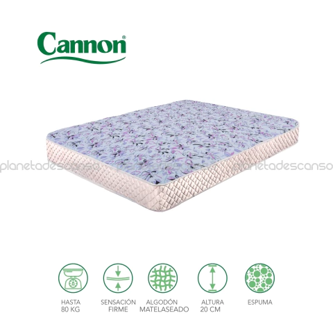 Colchón Cannon Princess 2 plazas 190x130x20 - comprar online