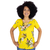 Blusa Feminina Manga Curta Malha Penteada - 9530