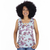 Blusa Feminina Sem Manga Crepe Estampado - 9606