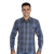 Camisa Masculina Slim Manga Longa Xadrez - 9761