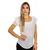 Blusa Feminina Manga Curta Viscose Poliester Lisa - 9966 - comprar online