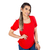 Blusa Feminina Manga 2/4 Lisa com Laço - 9970 - Rabbit