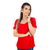 Blusa Feminina Manga 2/4 Lisa com Laço - 9970
