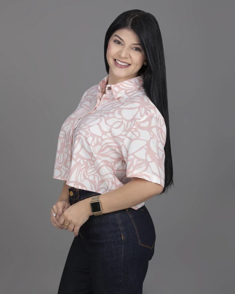 Cropped Feminino Manga 2/4 Viscolinho - 0233 - comprar online