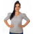 Blusa Feminina Manga Bufante 7/8 em Malha Canelada - 9468
